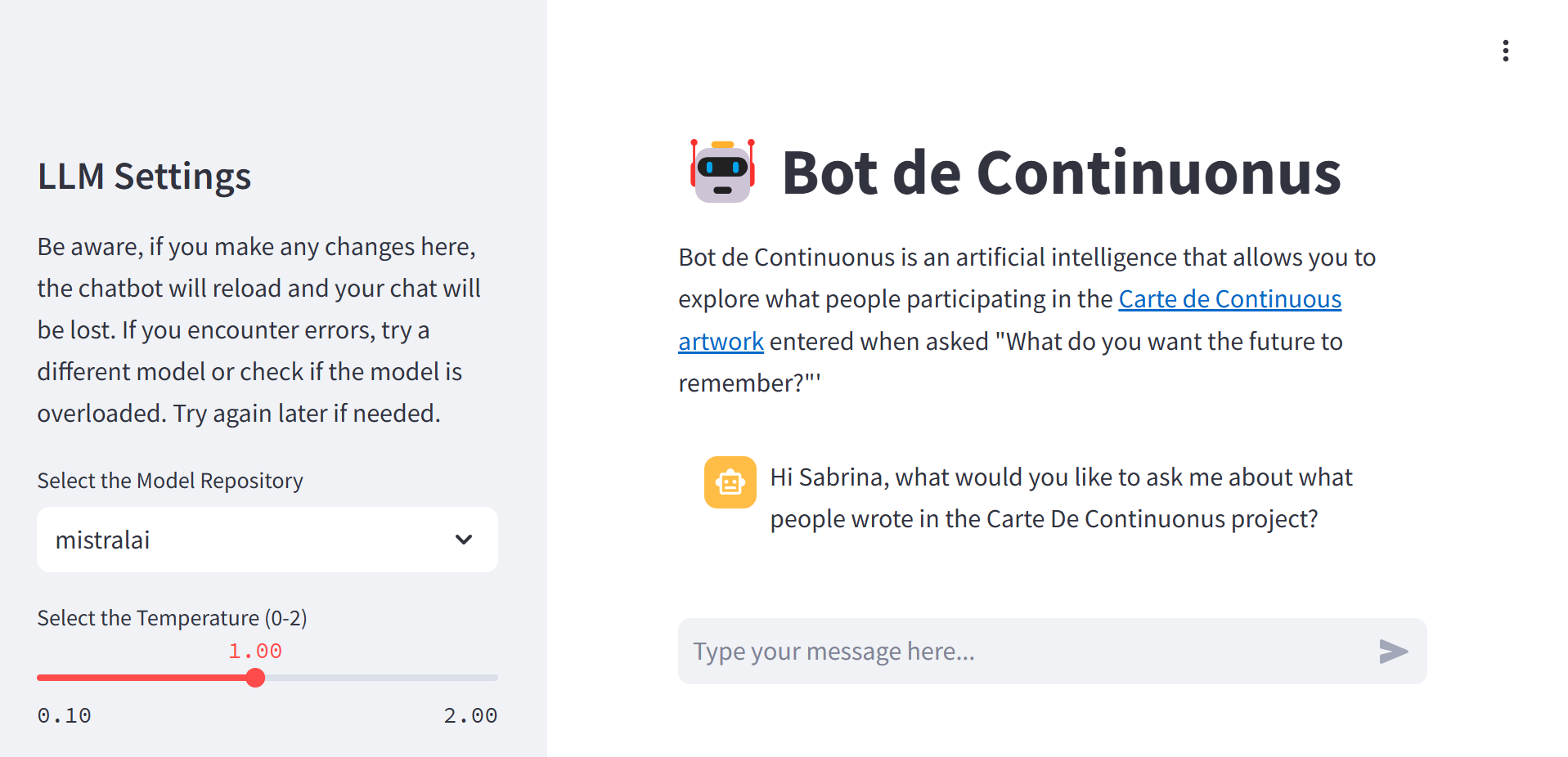 Chatbot Clairvoyant